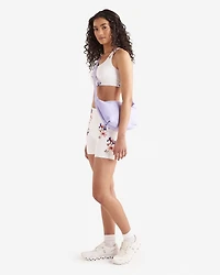 Restore Stretch Pocket Floral Bike Short 5 Inch