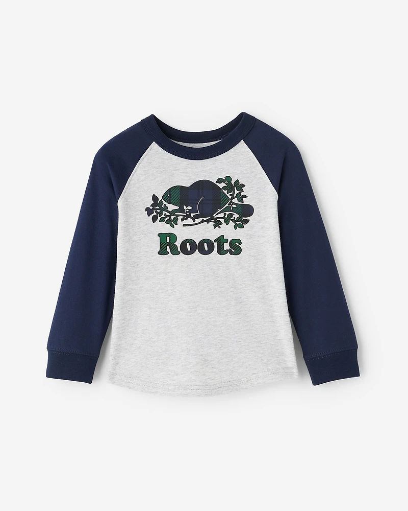 Toddler Plaid Baseball T-Shirt