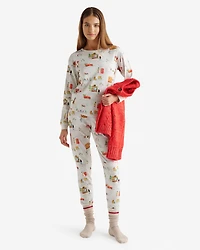 Womens Holiday Pajama Top
