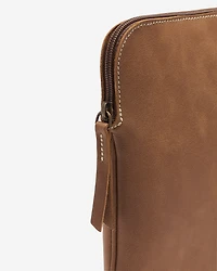 Étui pour ordinateur à glissière en cuir Tribe