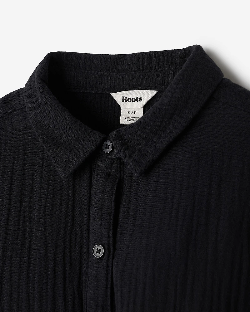 Isla Cotton Gauze Shirt Dress