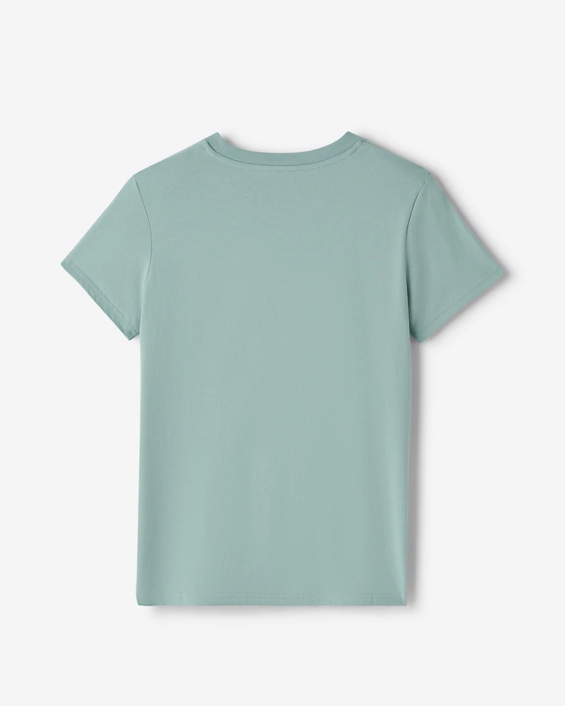 T-shirt à carreaux Cooper pour femmes