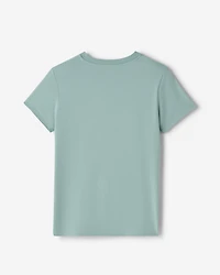 T-shirt à carreaux Cooper pour femmes