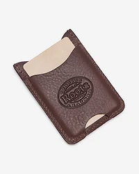 Porte-cartes à deux côtés en cuir de tannage végétal