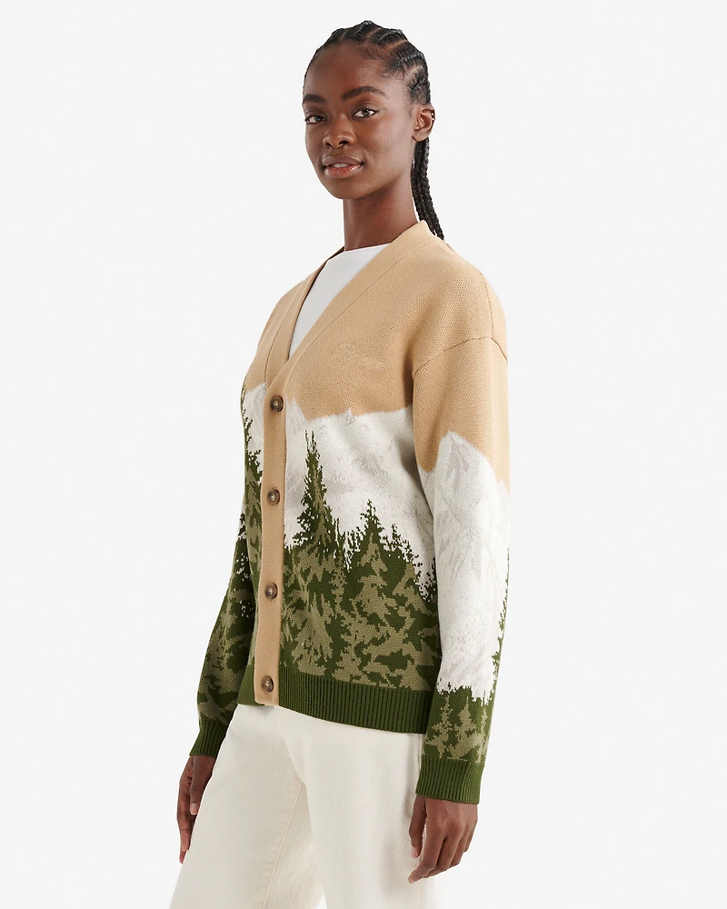 Landscape Intarsia Cardigan