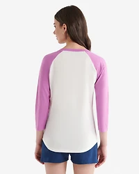 T-shirt style baseball Cooper en coton bio pour femme