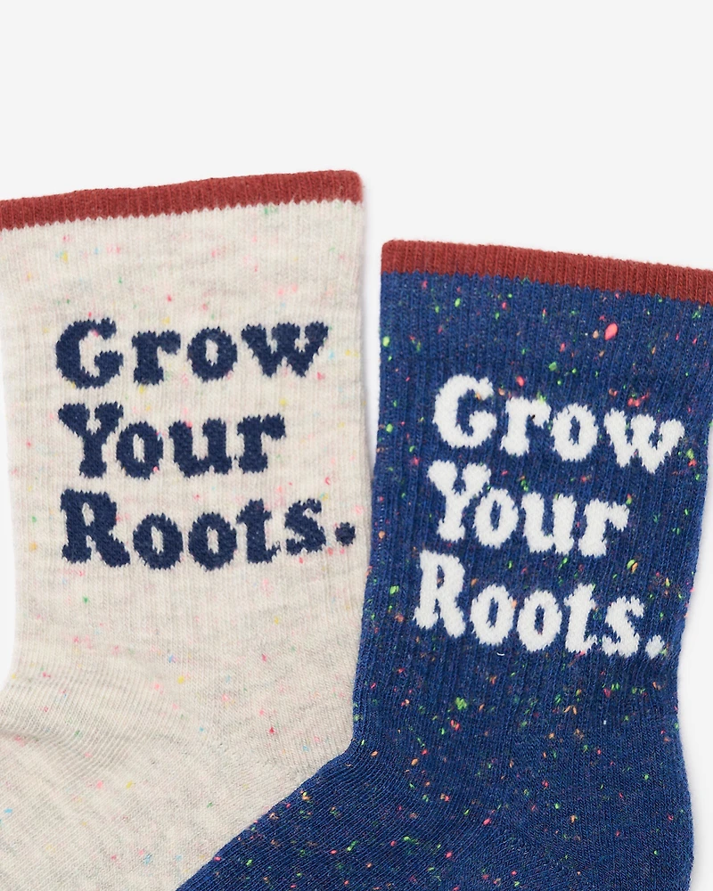 2 paires de chaussettes fantaisie pour enfants