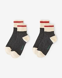Womens Cotton Cabin Ankle Sock 2 Pack
