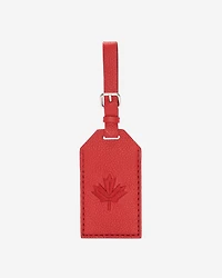 Étiquette de bagage Feuille d’érable en cuir Cervino