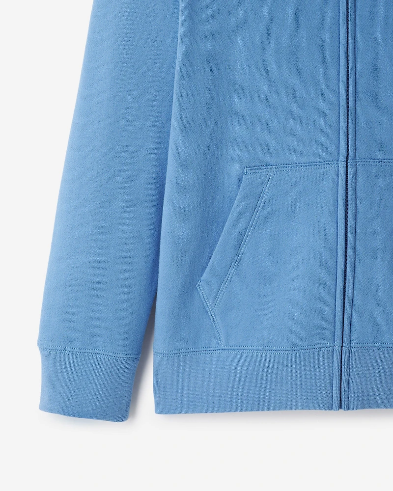 Chandail original à capuchon et glissière en coton bio pour enfants