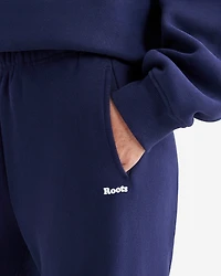 Pantalon en molleton nuage à jambe large