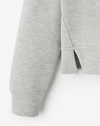 Chandail à col rond Interlock Recover pour filles
