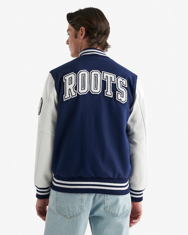Blouson universitaire rétro pour homme