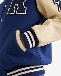 Blouson universitaire rétro pour homme