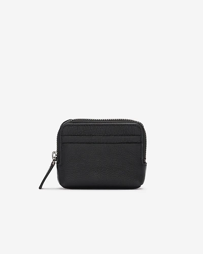 Pochette à glissière pour cartes en cuir Prince