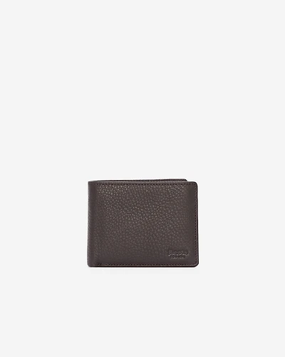 Portefeuille mince à rabat latéral en cuir Prince