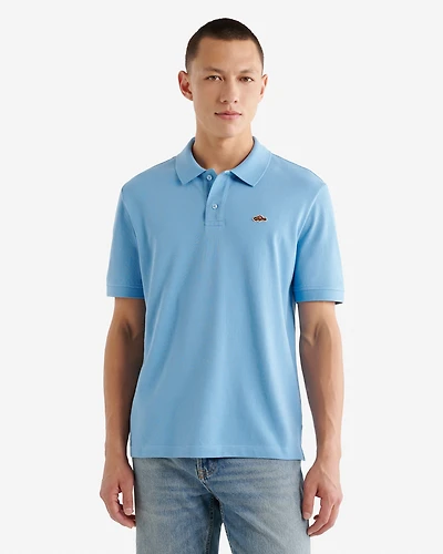 Polo en coton piqué Castor