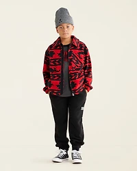 Kids Microfleece Zip Shacket