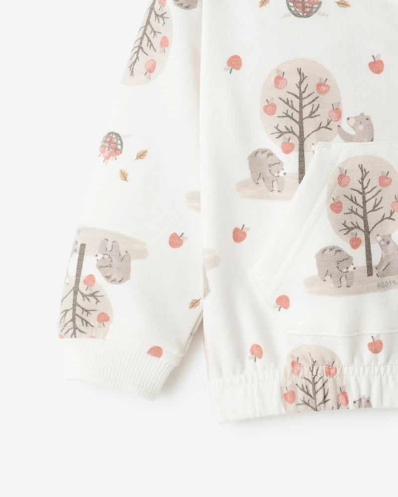 Chandail à capuchon et glissière Ours douillet pour bébés