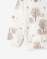 Chandail à capuchon et glissière Ours douillet pour bébés