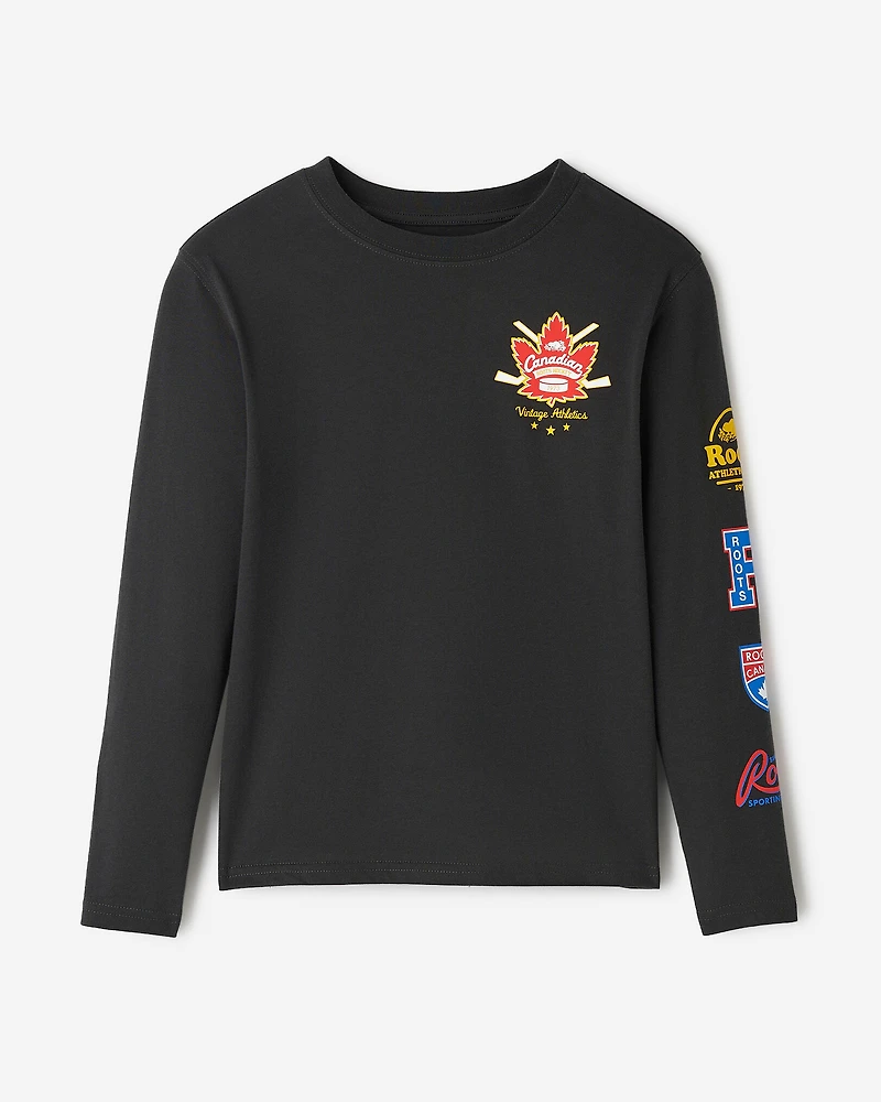 T-shirt à manches longues Hockey pour enfants