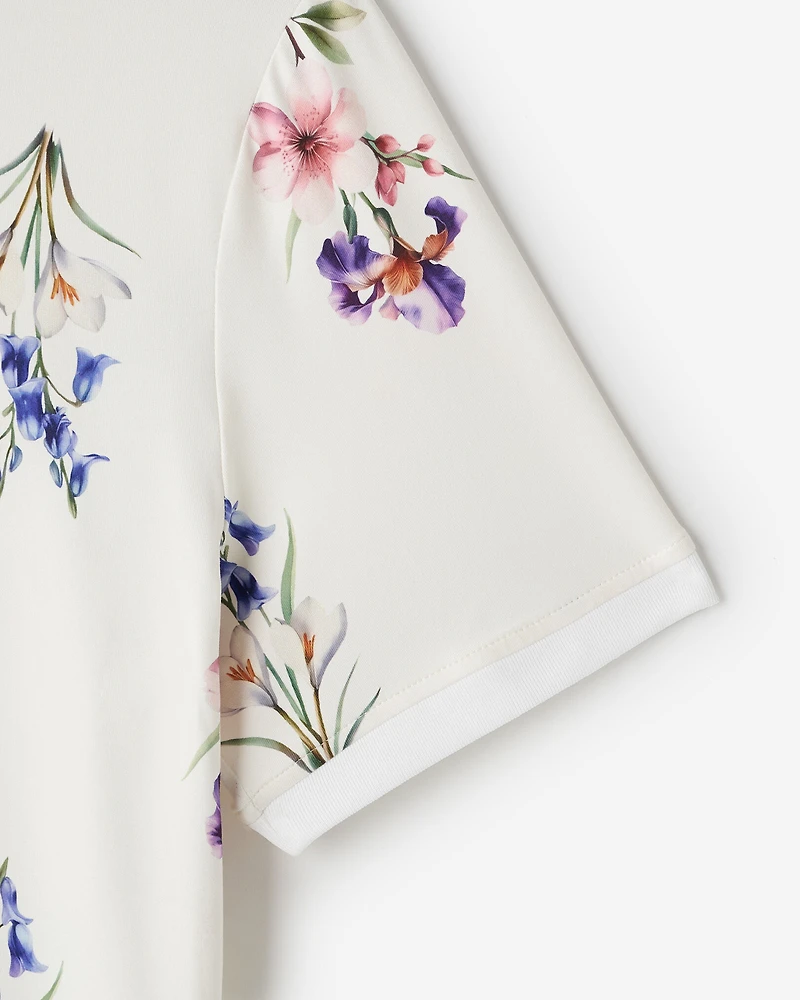 Polo en tricot floral Renew
