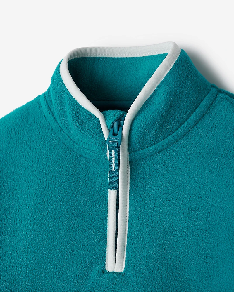 Chandail sport à glissière un quart en micromolleton pour tout-petits