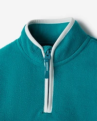 Chandail sport à glissière un quart en micromolleton pour tout-petits