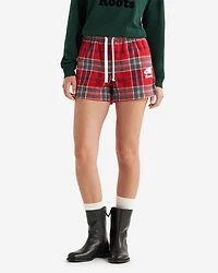 Womens Plaid Pajama Short