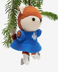 Figure Skating Fox Ornament