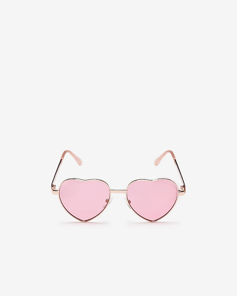 Kids Metal Heart Sunglasses