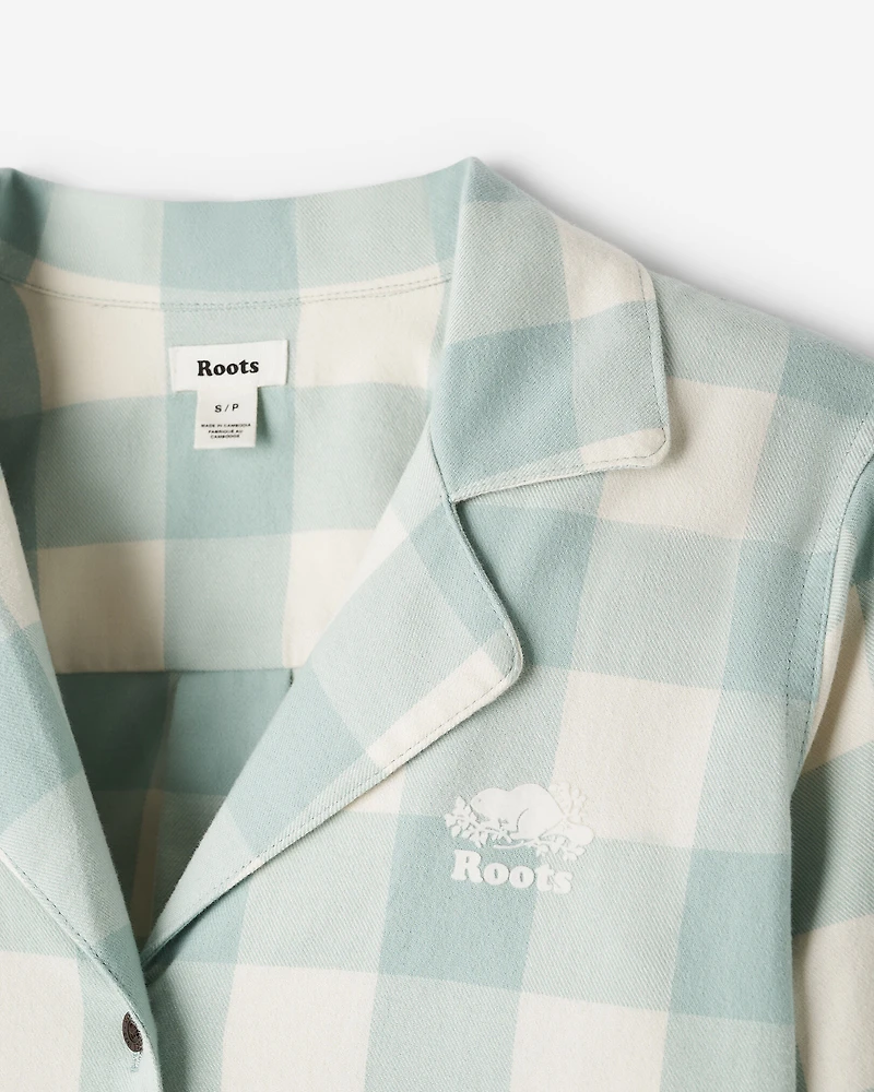 Ensemble pyjama à carreaux pour femmes