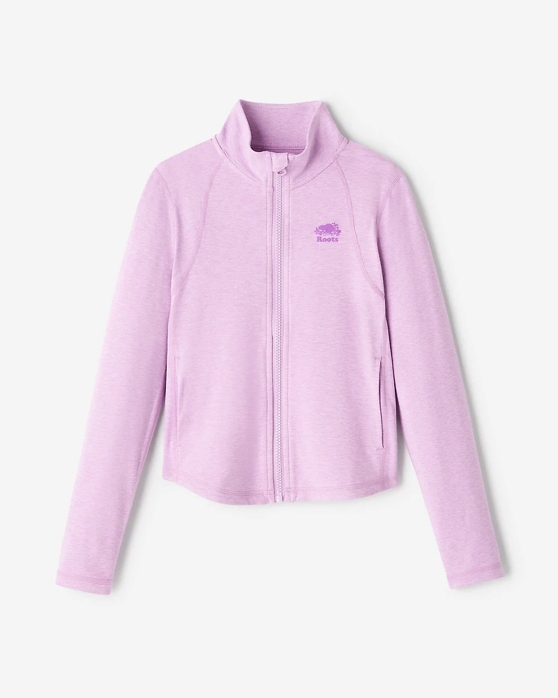 Girls Active Fitted Track Jacket