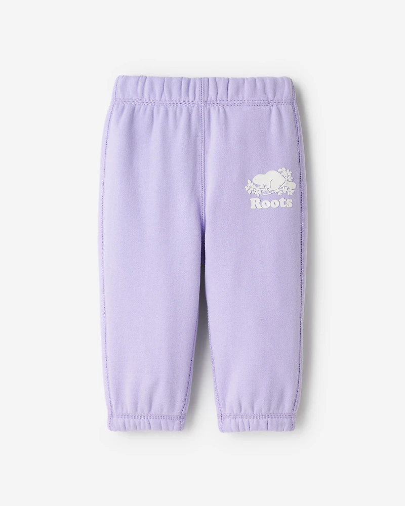 Pantalon original en molleton de coton bio pour bébés