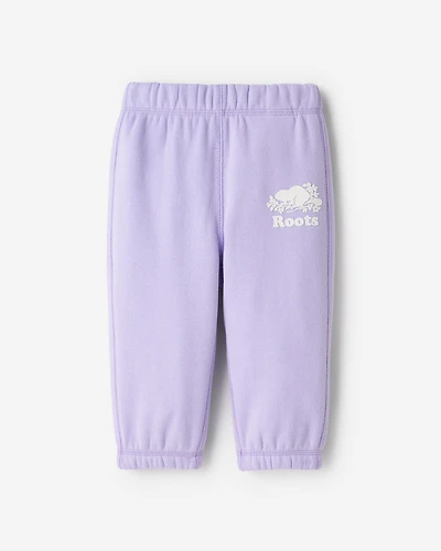Pantalon original en molleton de coton bio pour bébés