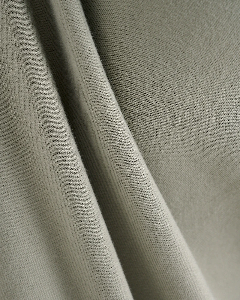 Organic Cooper Relaxed Quarter Zip Stein 