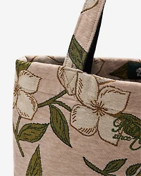 Floral Jacquard Tote