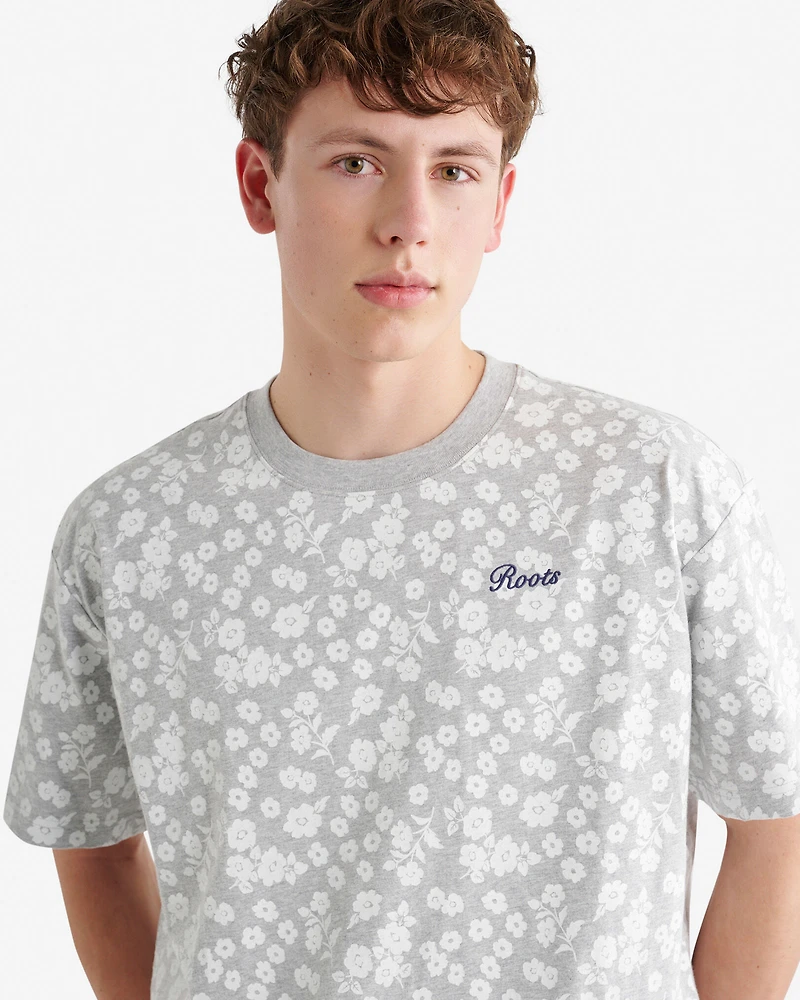 T-shirt à motif floral Roots