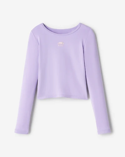 T-shirt sport à ourlet tulipe ajusté pour filles