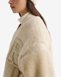 Blouson universitaire en mouton