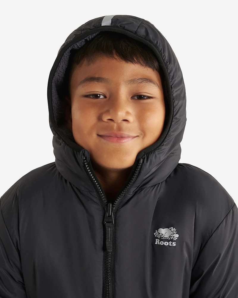 Kids Reversible Shearling Fleece Jacket