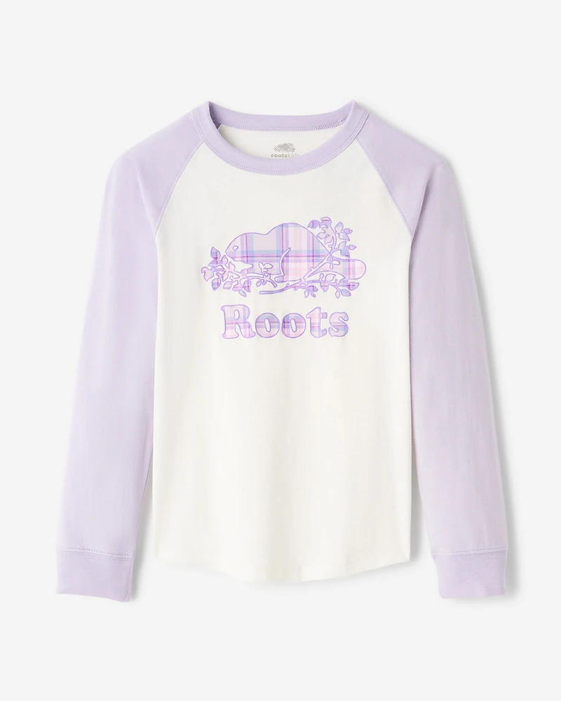 Kids Plaid Baseball T-Shirt