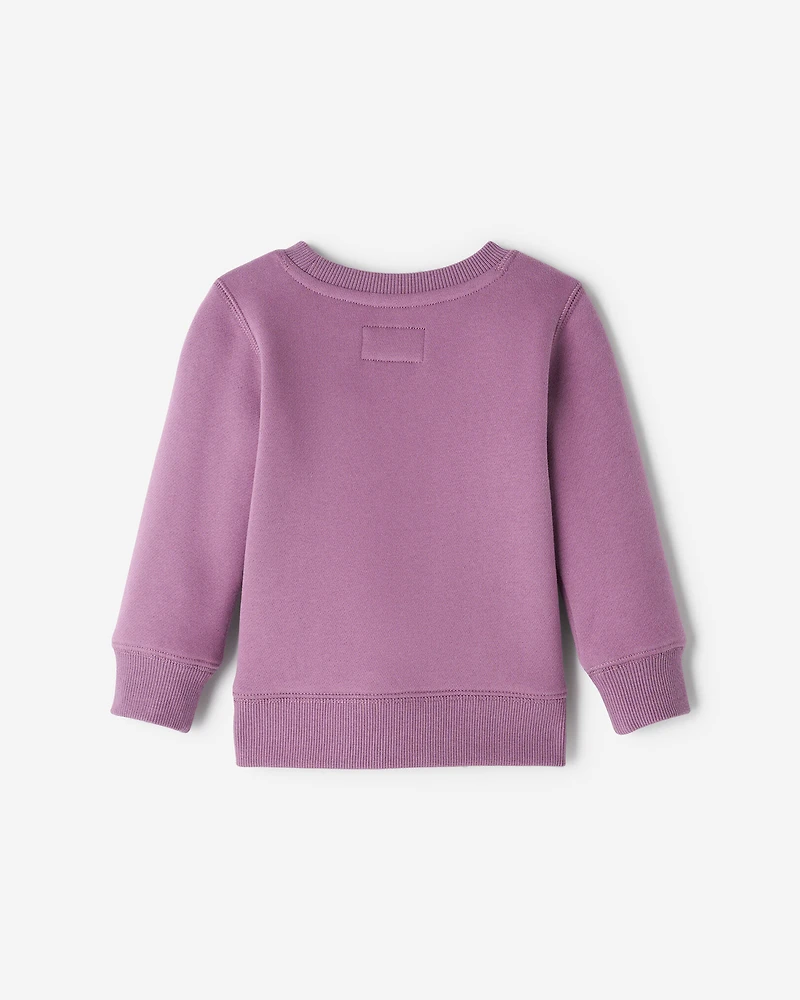 Chandail à col rond en molleton Roots pour bébés