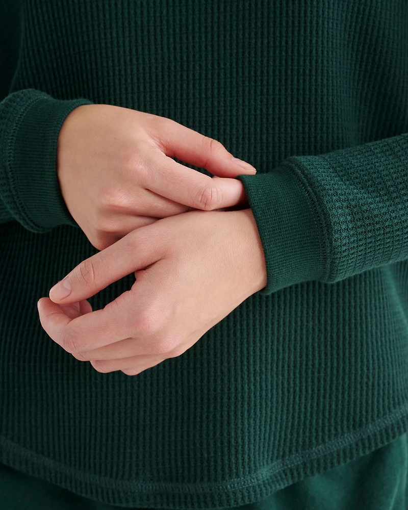 Waffle Long Sleeve Top