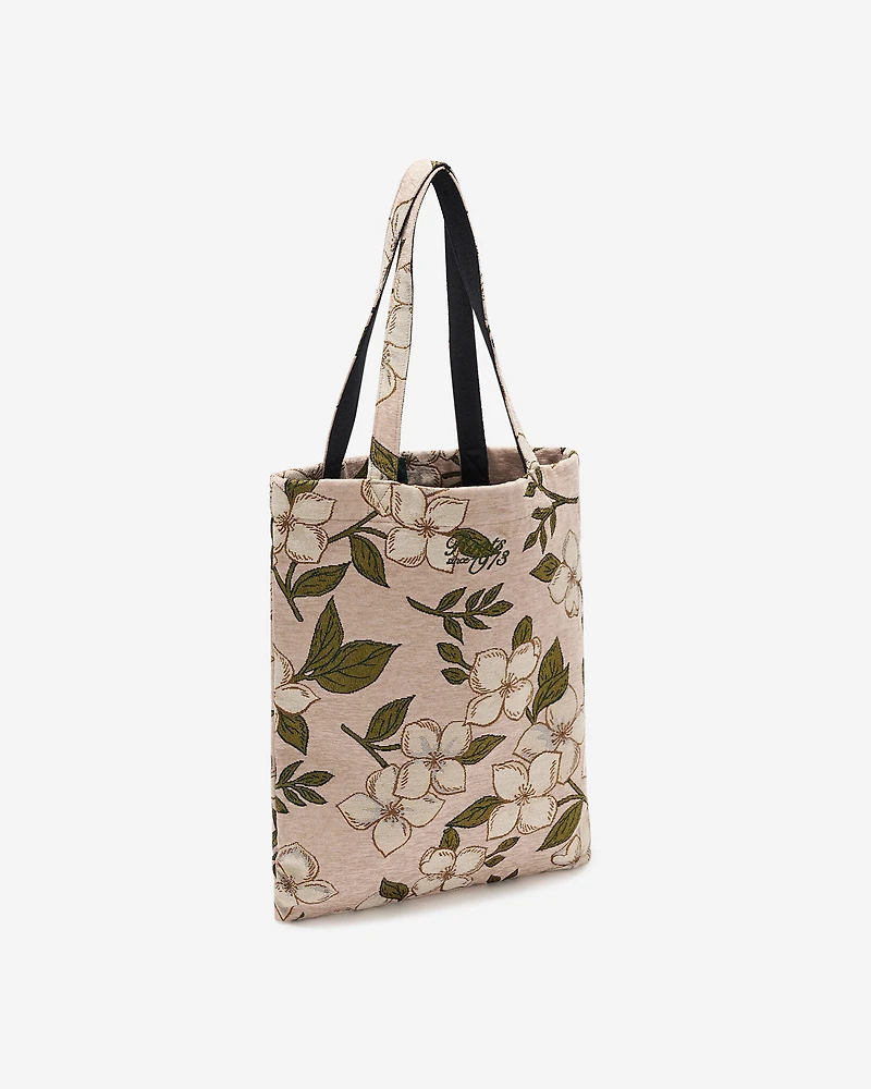 Floral Jacquard Tote
