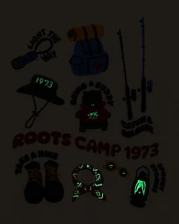 Toddler Glow The Dark Camp T-Shirt