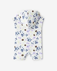 Barboteuse kangourou à motif floral pour bébé