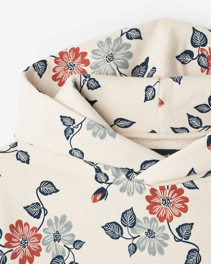 Floral Print Hoodie
