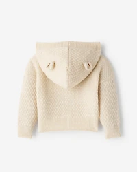 Baby Bubble Knit Bear Cardigan