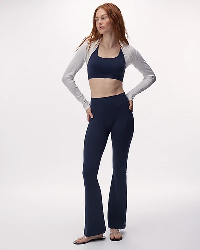 Legging sport évasé en tricot